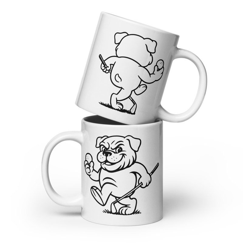  Ruff Life's Iconic Bulldog 20oz Coffee Mug