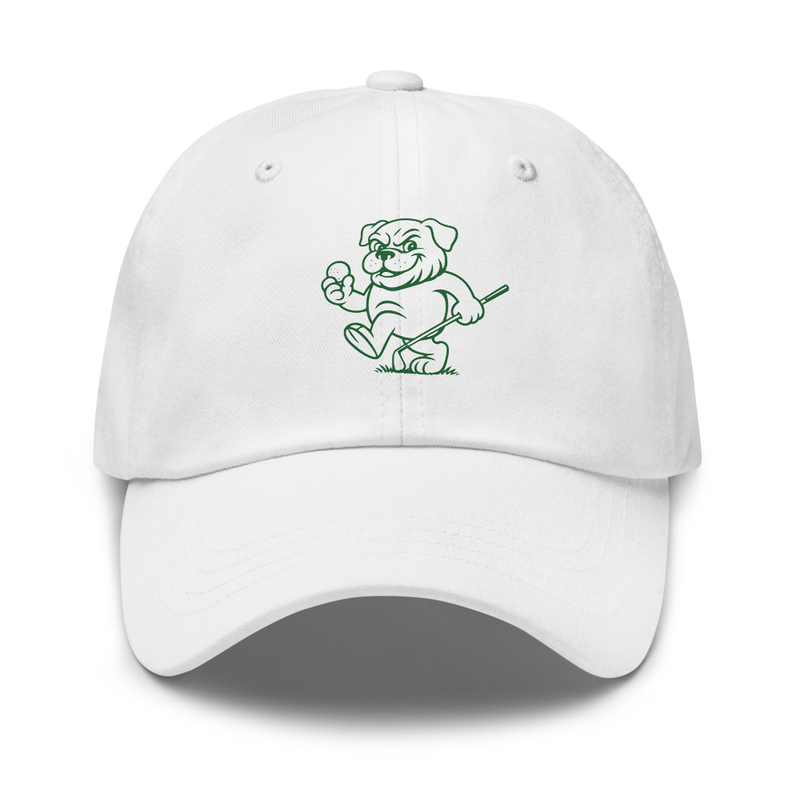 Ruff Life's "Iconic Bulldog" Adjustable Golf Hat