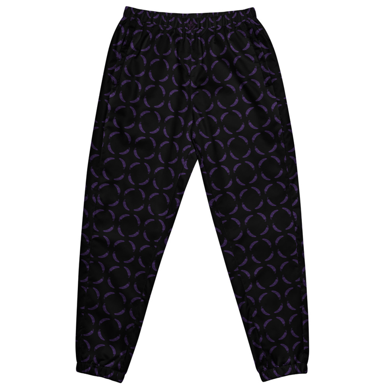 Ruff Life "Chili Dipper" Purple on Black Unisex golf pants