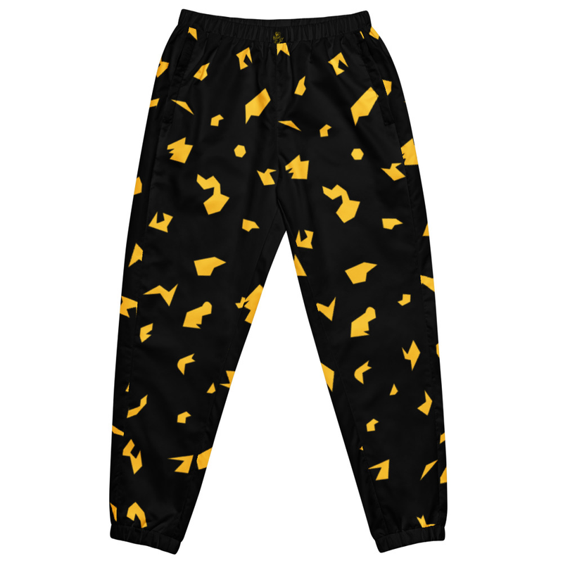 Ruff Life "Slice" Gold on Black Unisex track pants