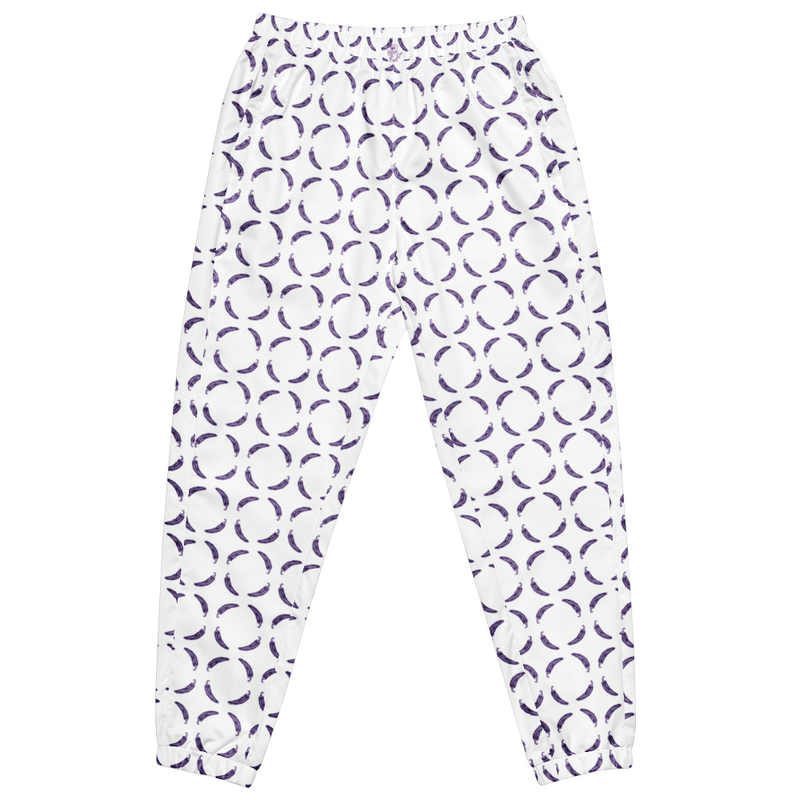 Ruff Life "Chili Dipper" Purple on White Unisex golf pants
