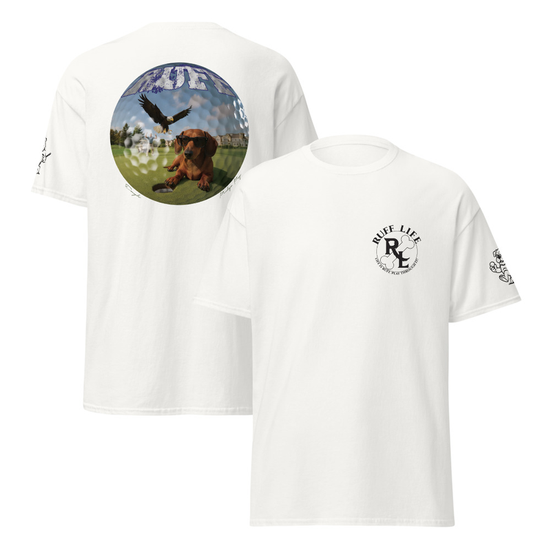 Ruff Life's "Eagle" Dachshund Golf T-Shirt