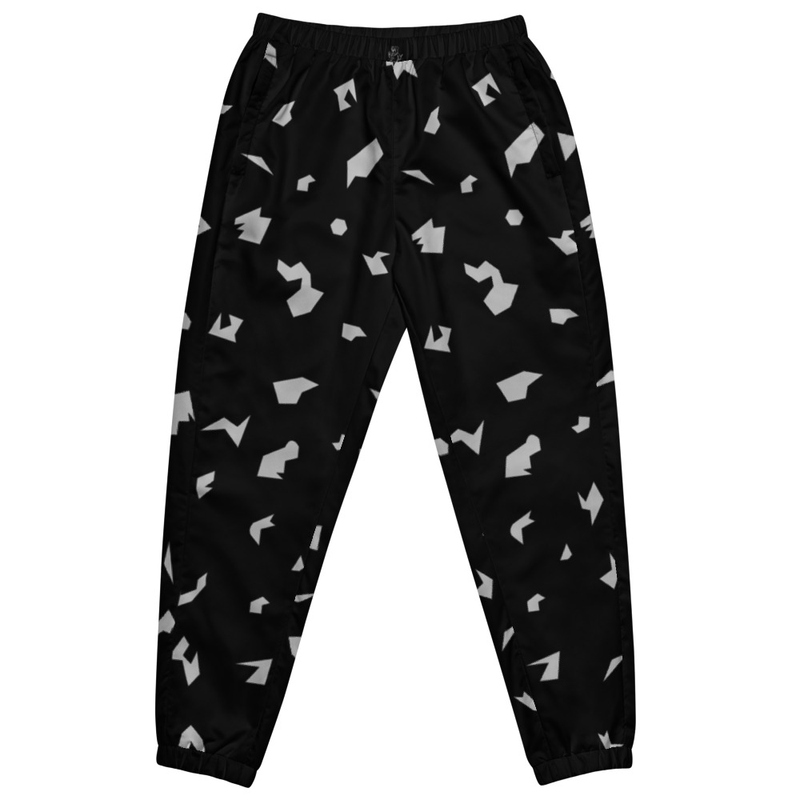 Ruff Life "Slice" Silver on Black Unisex track pants