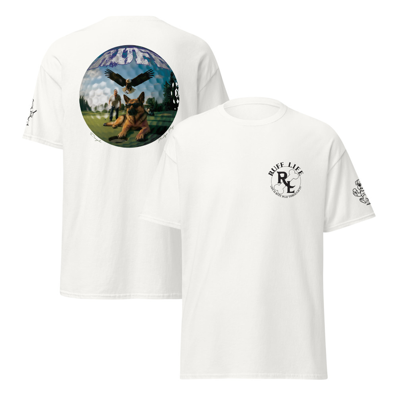 Ruff Life's "Eagle" German Shepherd Golf T-Shirt