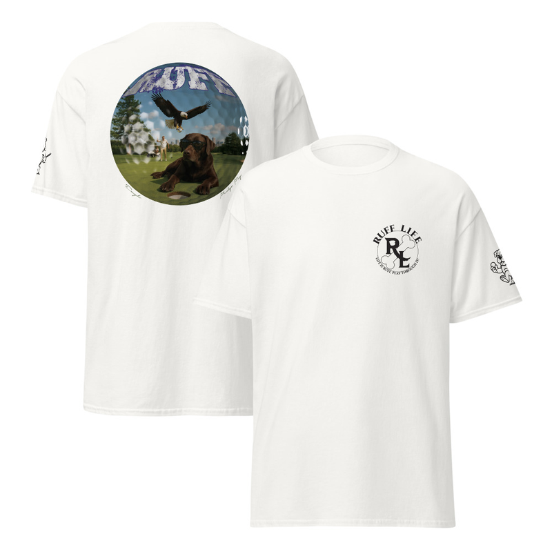 Ruff Life's "Eagle" Labrador Golf T-Shirt