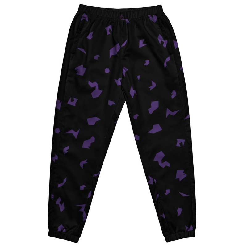 Ruff Life "Slice" Purple on Black Unisex track pants