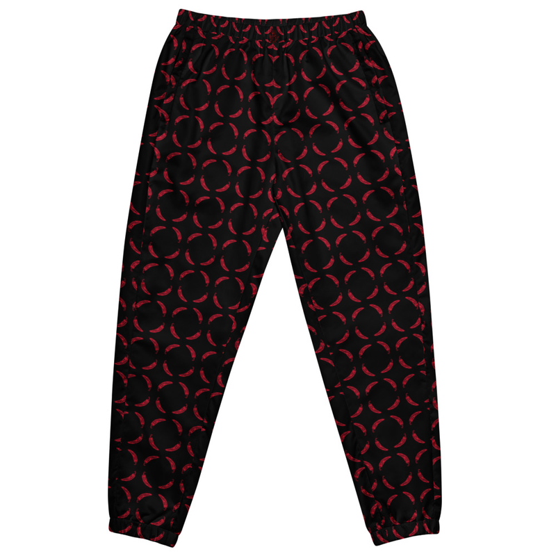 Ruff Life "Chili Dipper" Red on Black Unisex golf pants