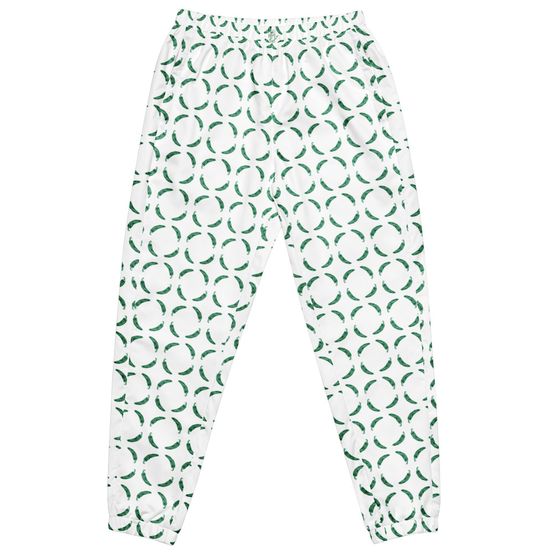 Ruff Life "Chili Dipper" Green on White Unisex golf pants