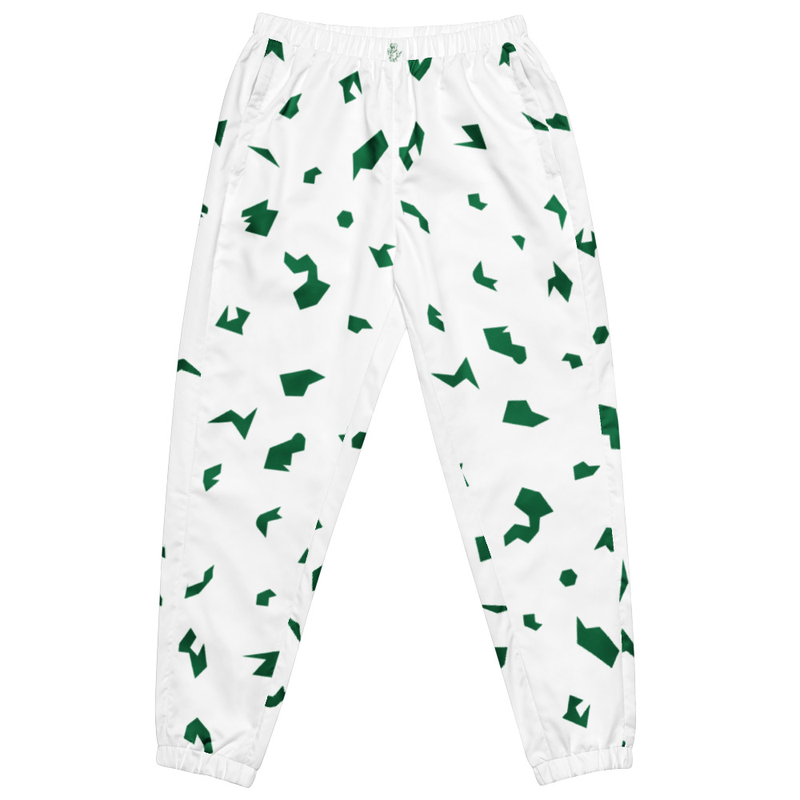 Ruff Life "Slice" Green on White Unisex track pants