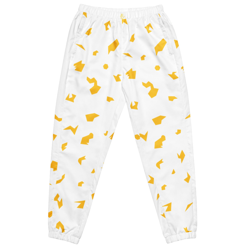 Ruff Life "Slice" Gold on White Unisex track pants