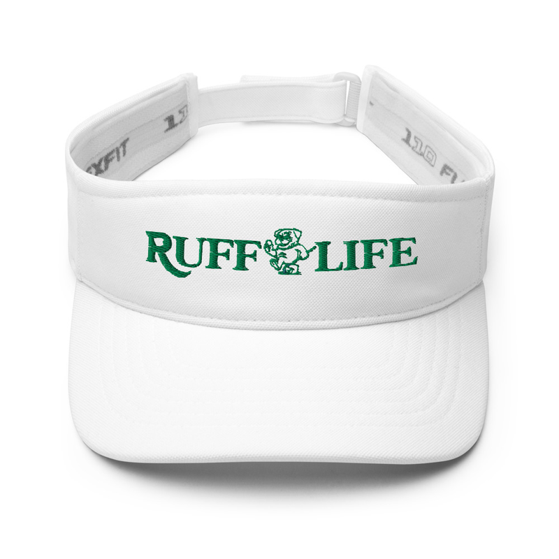 Ruff Life's Watermark Logo Adjustable Golf Visor