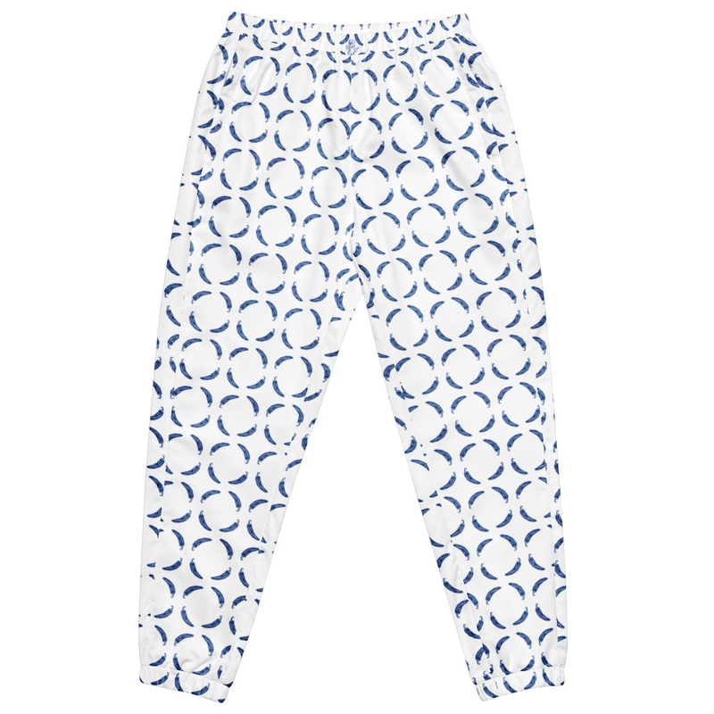 Ruff Life "Chili Dipper" Blue on White Unisex golf pants