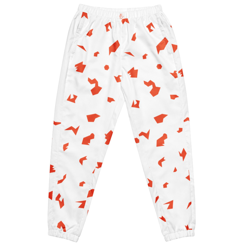Ruff Life "Slice" Orange on White Unisex track pants