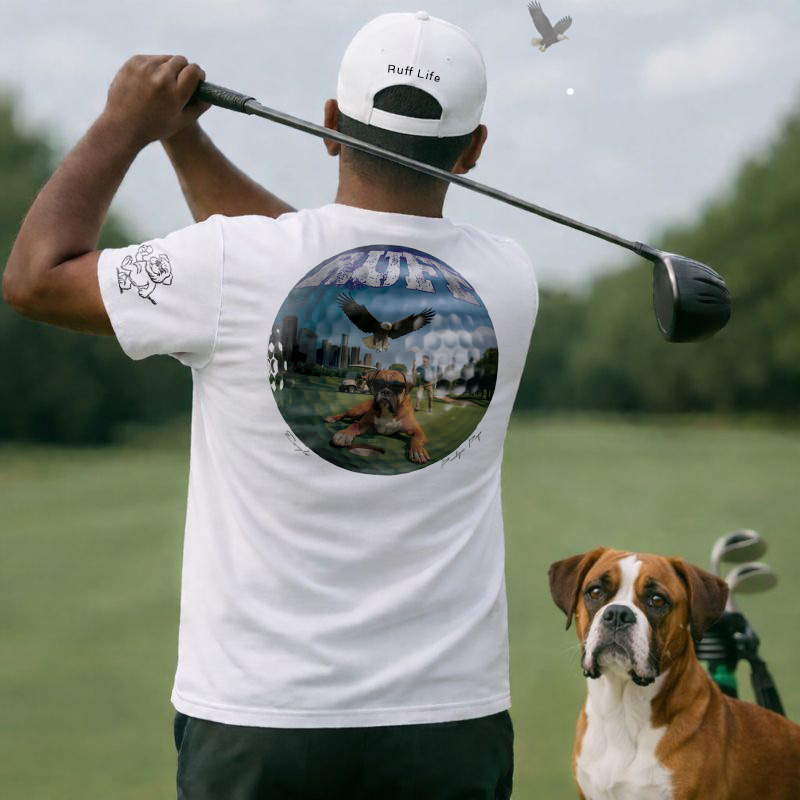 Ruff Life's "Eagle" Boxer Golf T-Shirt