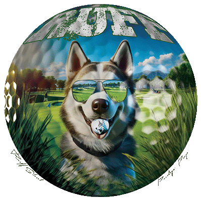 Ruff Life's "Ruff Shot" Husky Golf Tee