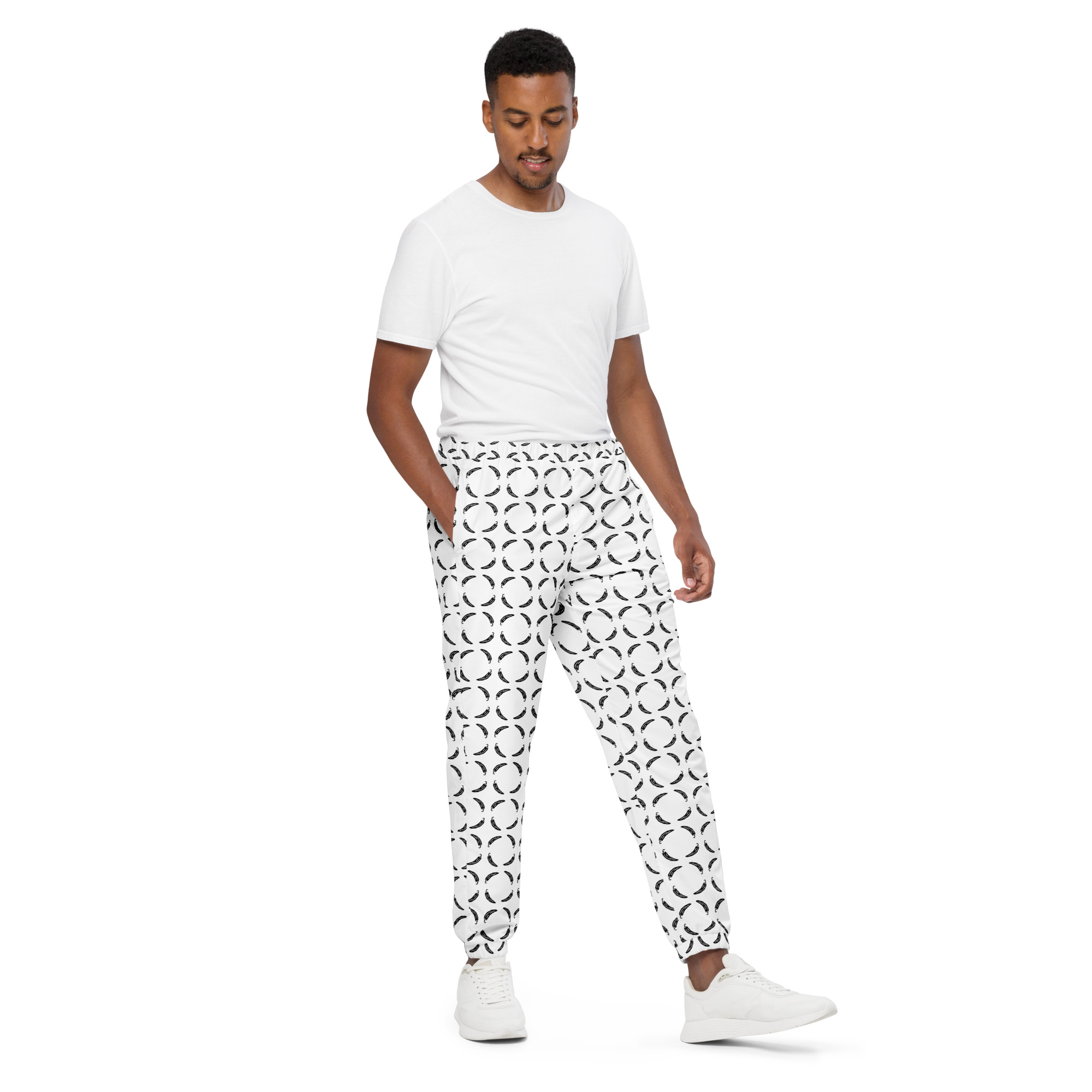 Ruff Life "Chili Dipper" Black on White Unisex golf pants