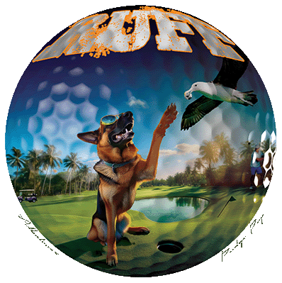 Ruff Life's "Albatross" German Shepherd Golf Tee