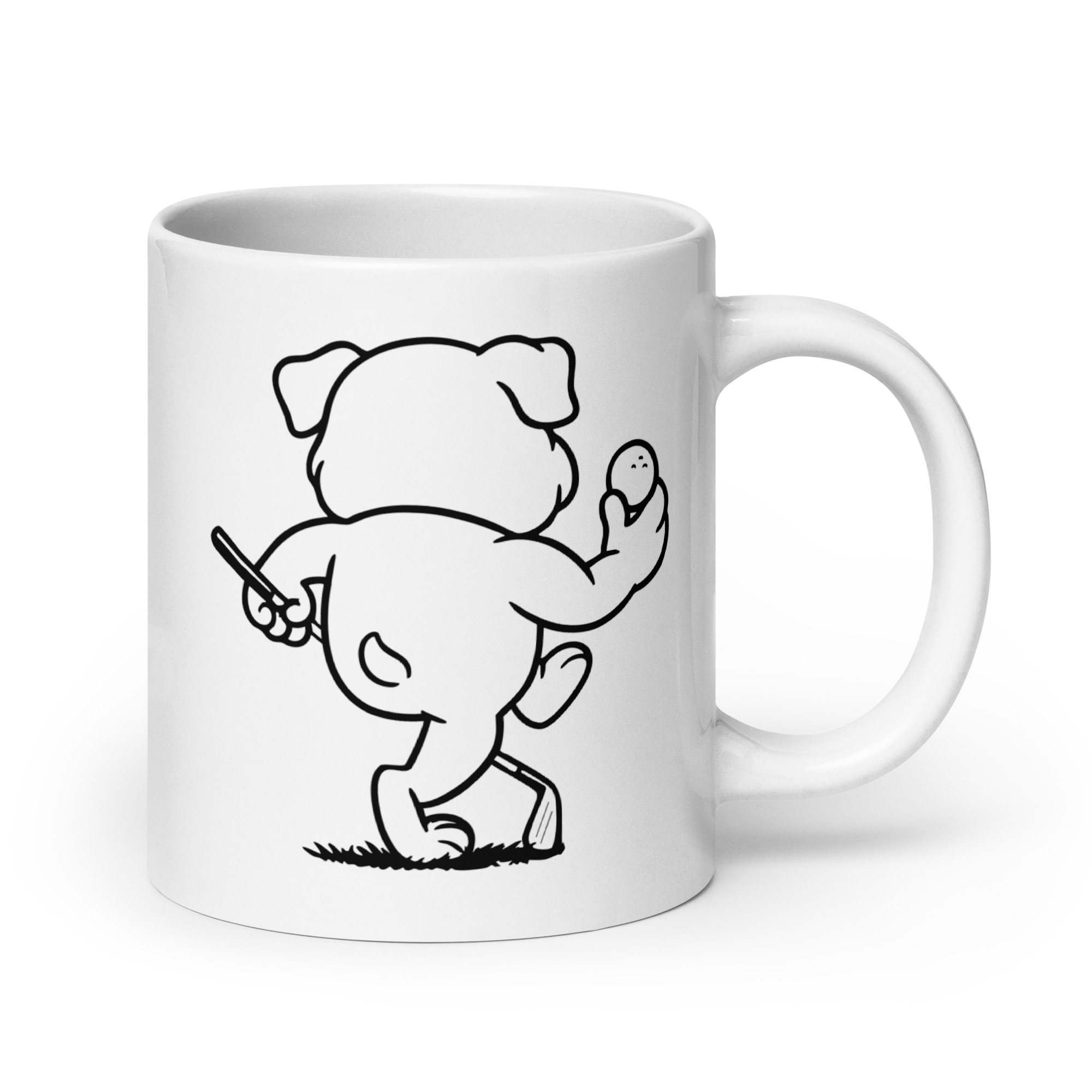  Ruff Life's Iconic Bulldog 20oz Coffee Mug