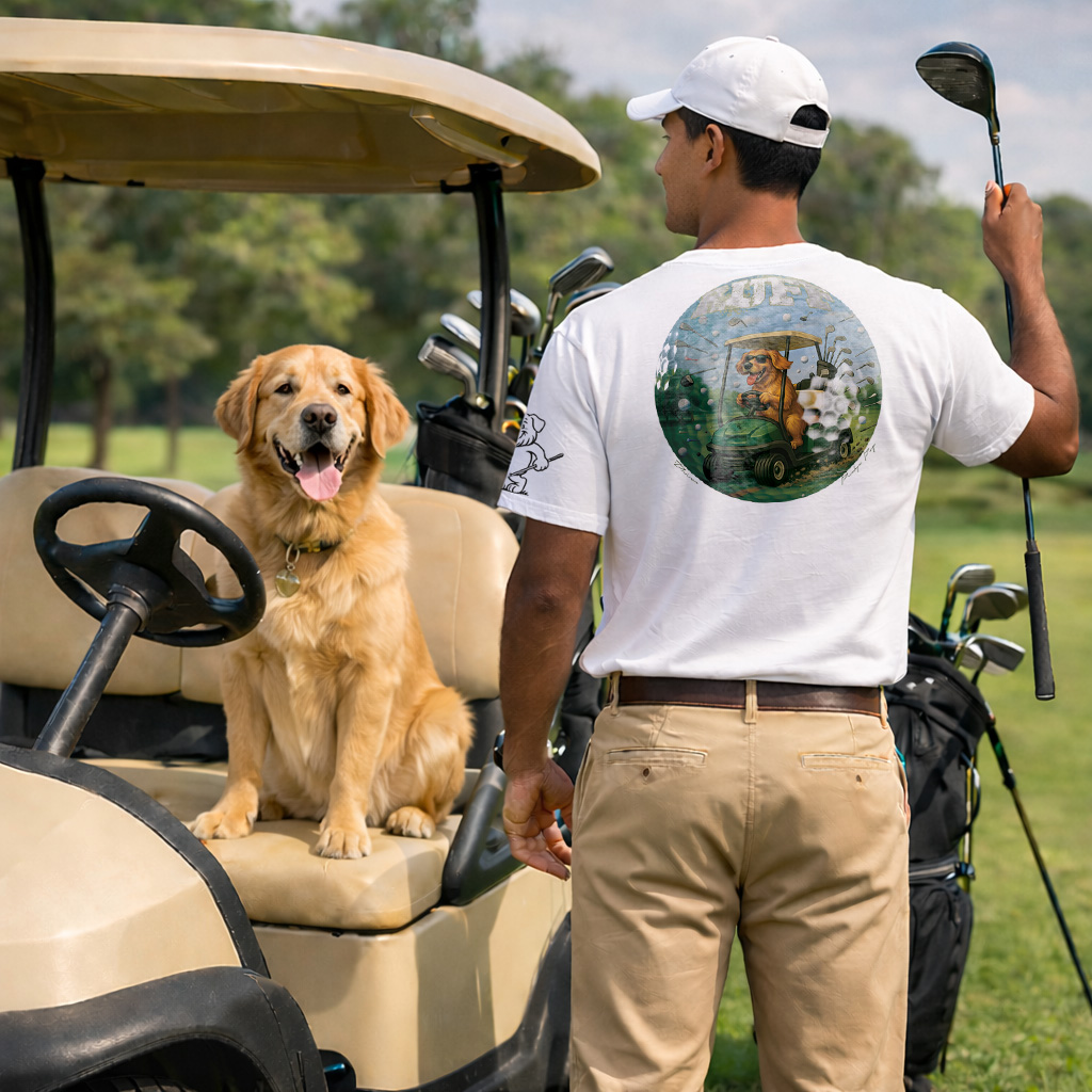 Ruff Life's "Driver" Golden Retriever Golf Tee