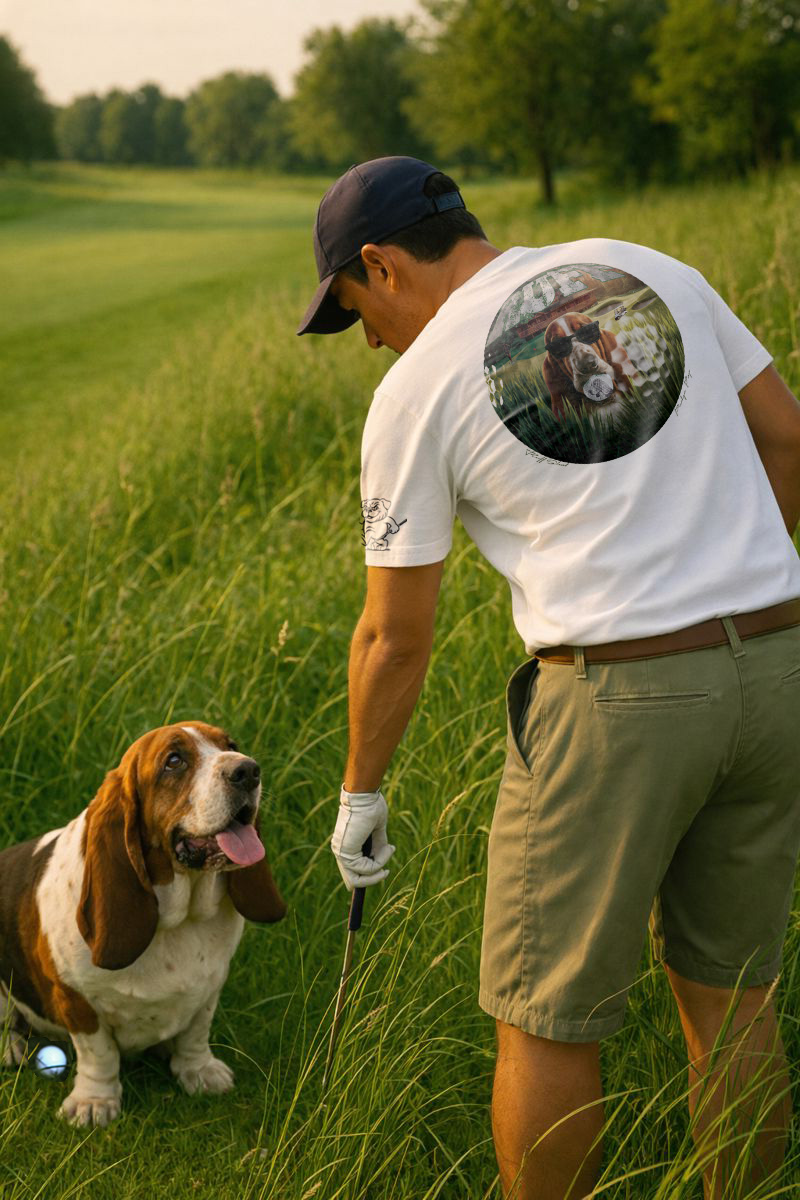 Ruff Life's "Ruff Shot" Bassett Hound Golf Tee