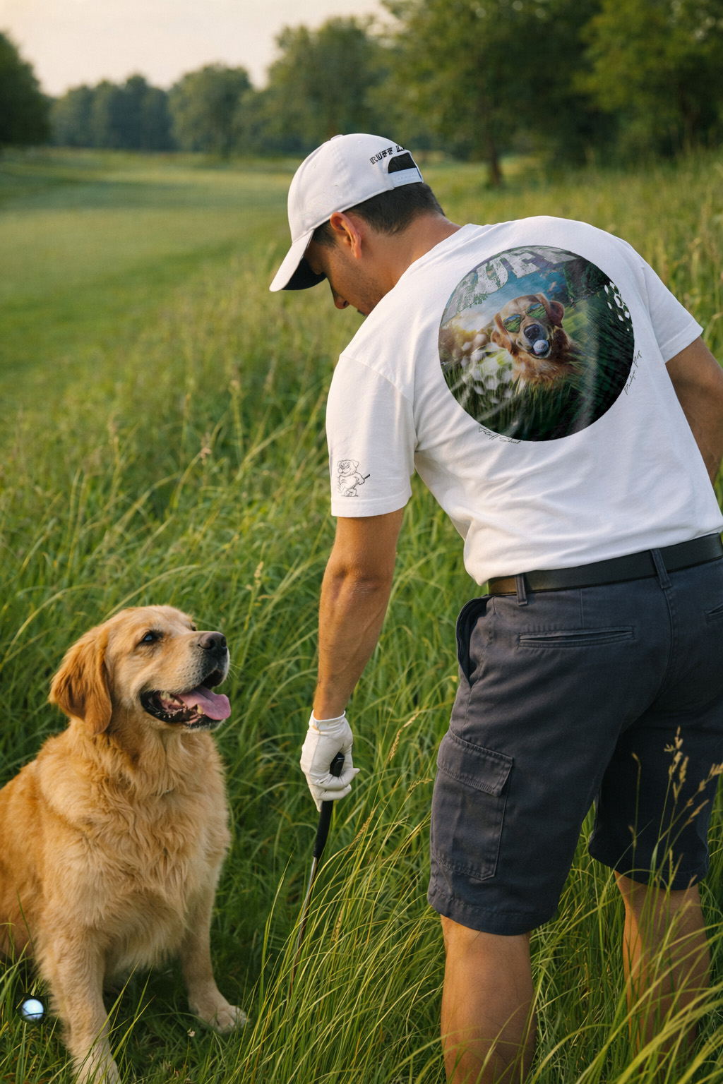 Ruff Life's "Ruff Shot" Golden Retriever Golf Tee