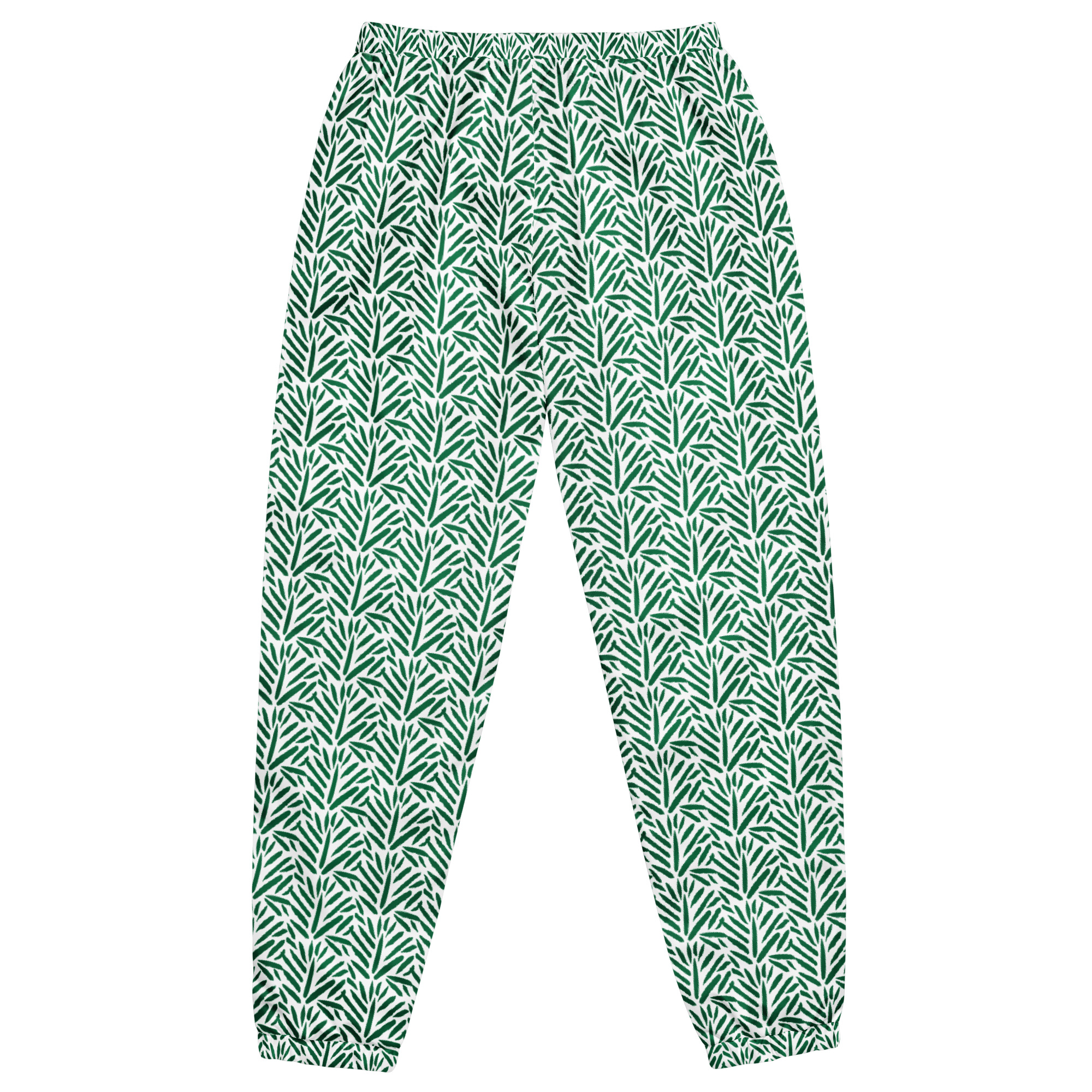 Ruff Life's "Cabbage" Athletic Golf Pants (Green on White)