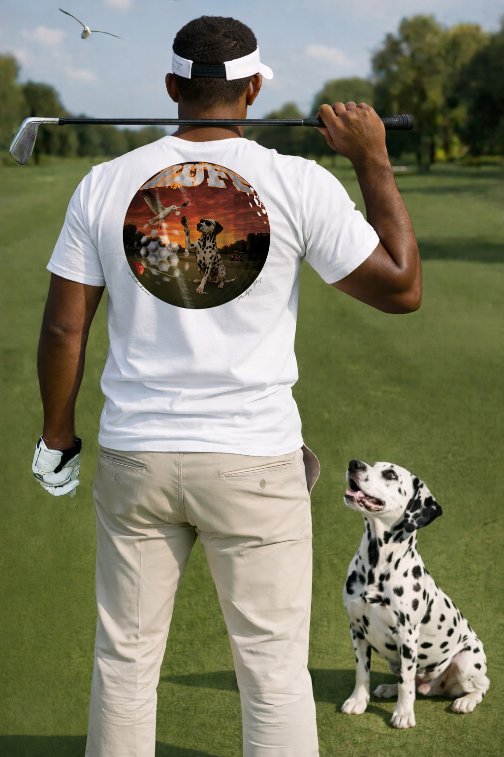 Ruff Life's "Albatross" Dalmatian Golf Tee
