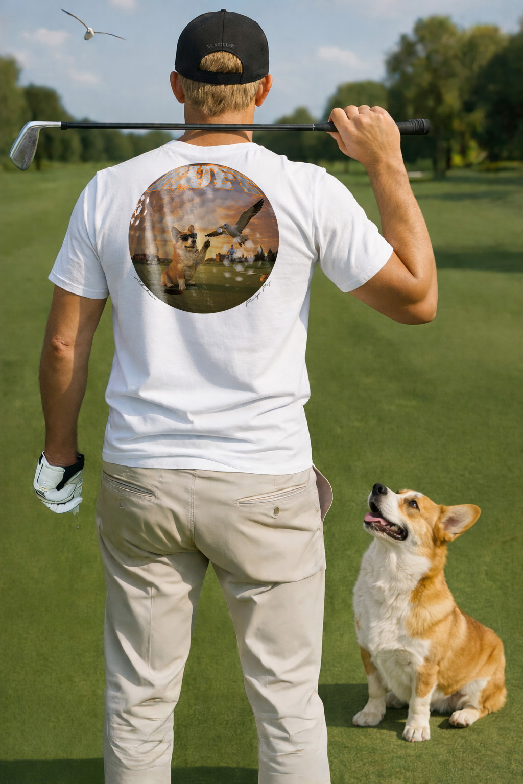 Ruff Life's "Albatross" Corgi Golf Tee