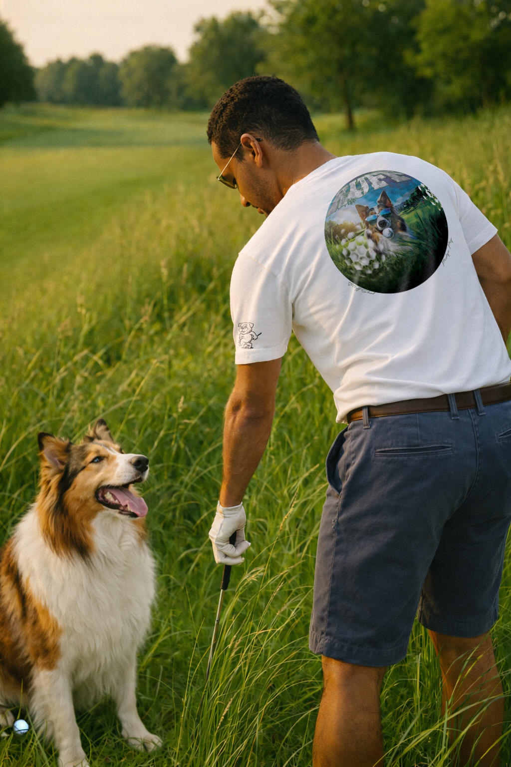 Ruff Life's "Ruff Shot" Collie Golf Tee