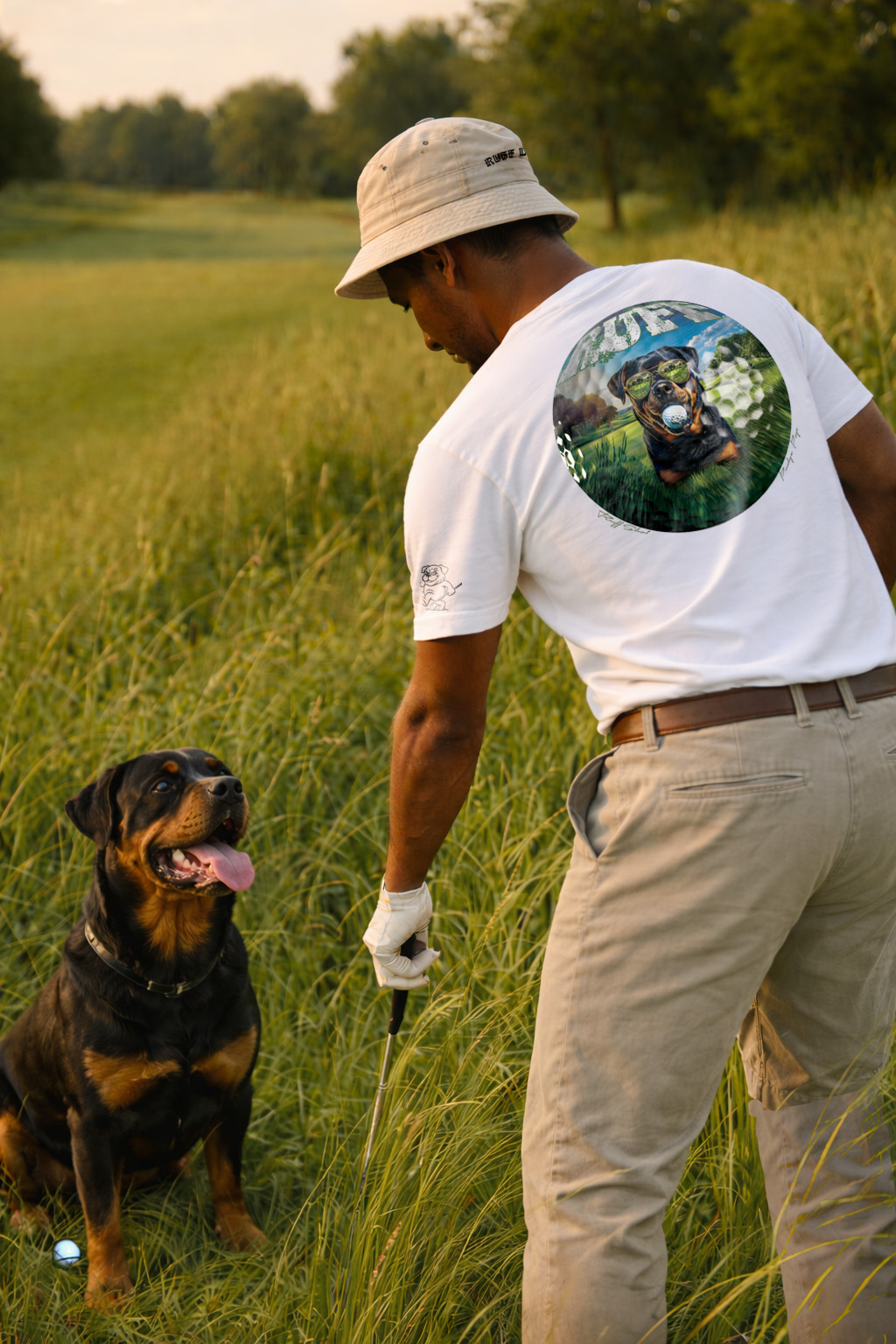 Ruff Life's "Ruff Shot" Rottweiler Golf Tee