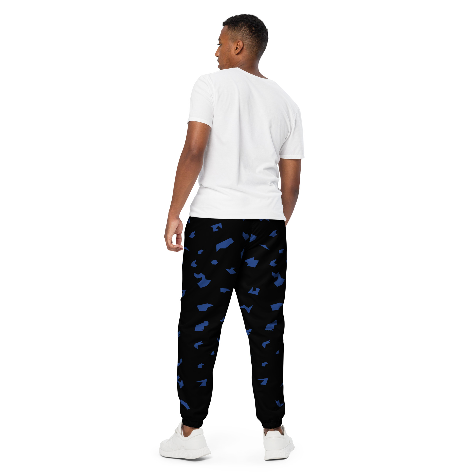 Ruff Life "Slice" Blue on White Unisex track pants