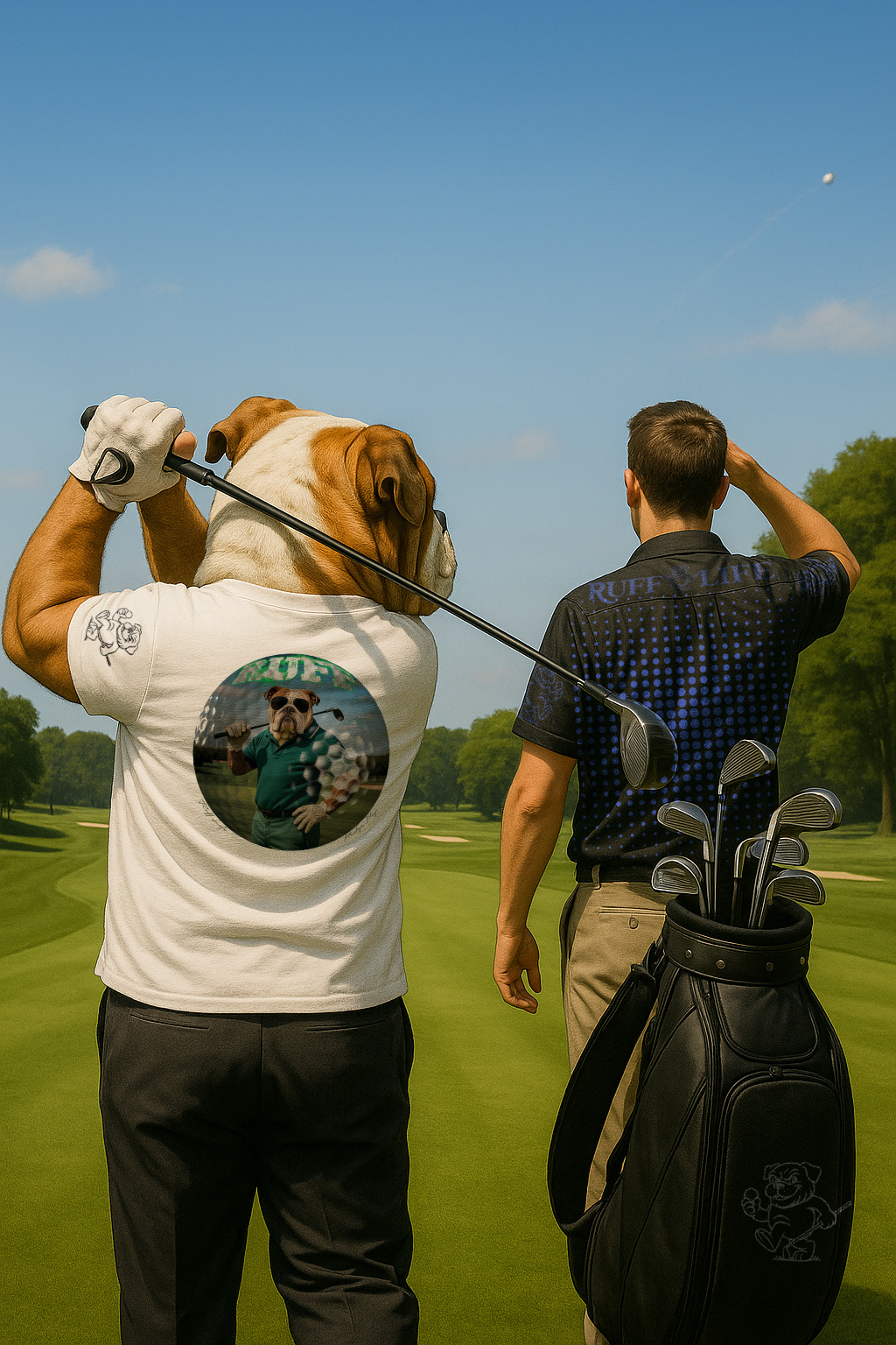 Ruff Life's "Dog Days" Bulldog Golf Tee