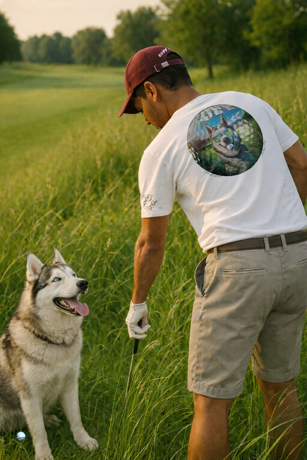 Ruff Life's "Ruff Shot" Husky Golf Tee