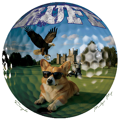 Ruff Life's "Eagle" Corgi Golf T-Shirt