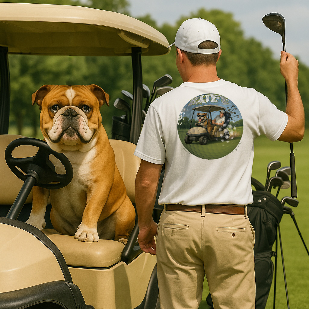 Ruff Life's "Driver" Bulldog Golf Tee