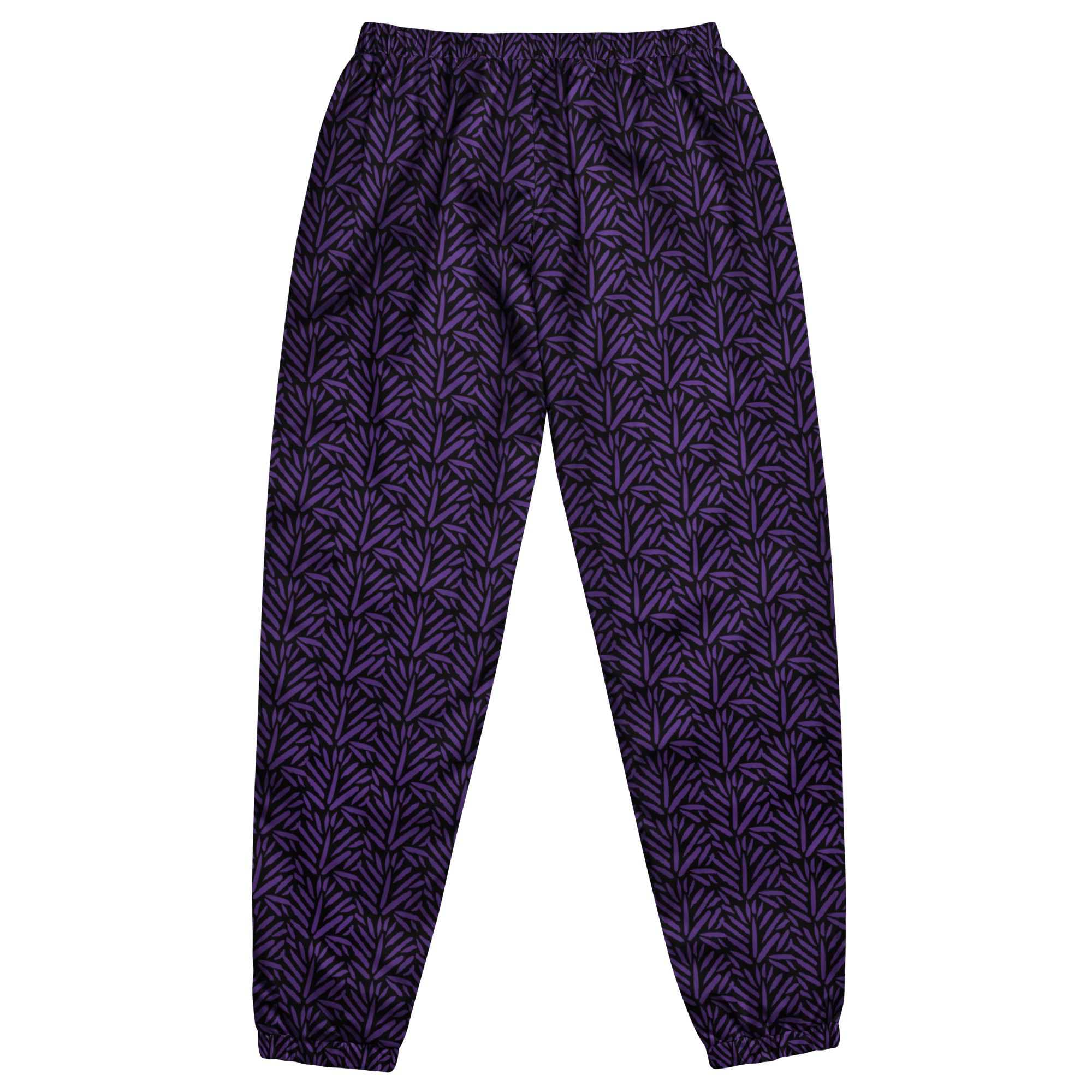 Ruff Life's "Cabbage" Athletic Golf Pants (Purple on Black)