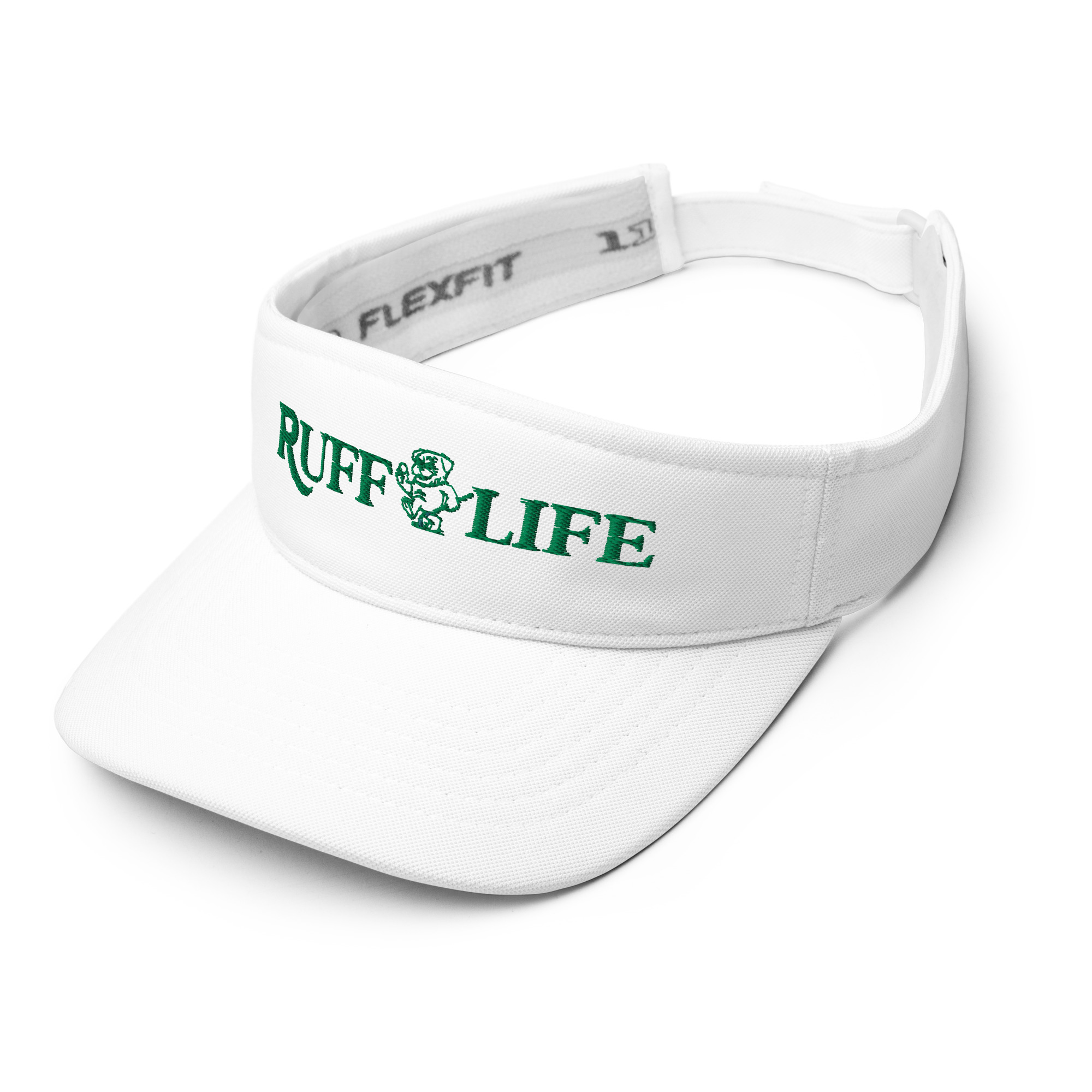 Ruff Life's Watermark Logo Adjustable Golf Visor
