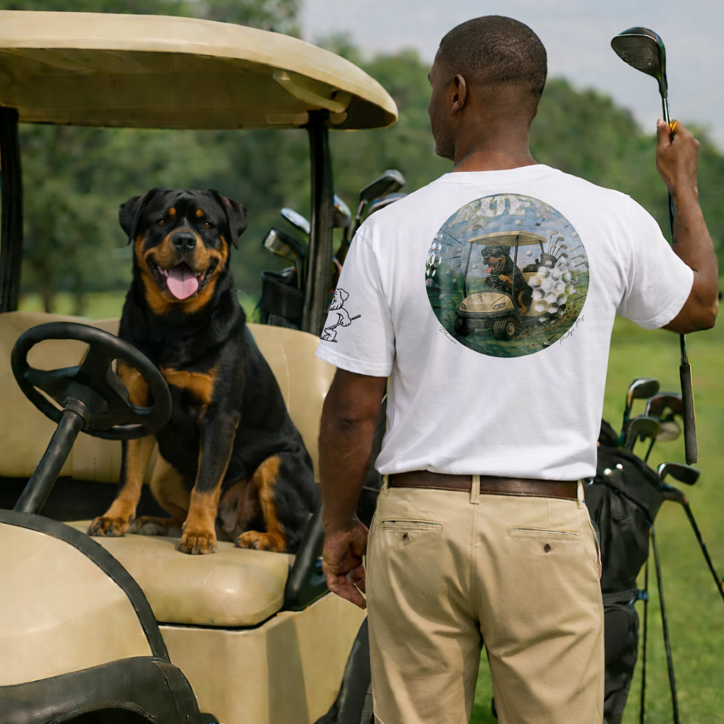 Ruff Life's "Driver" Rottweiler Golf Tee