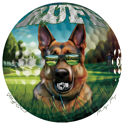 Ruff Life's "Ruff Shot" German Shepherd Golf Tee