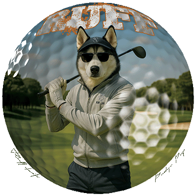 Ruff Life's "Dog Days" Husky Golf Tee