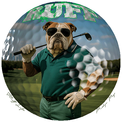 Ruff Life's "Dog Days" Bulldog Golf Tee