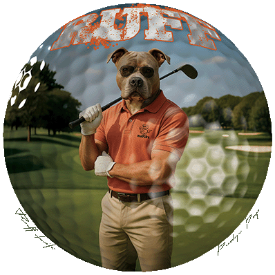 Ruff Life's "Dog Days" Pitbull Golf Tee