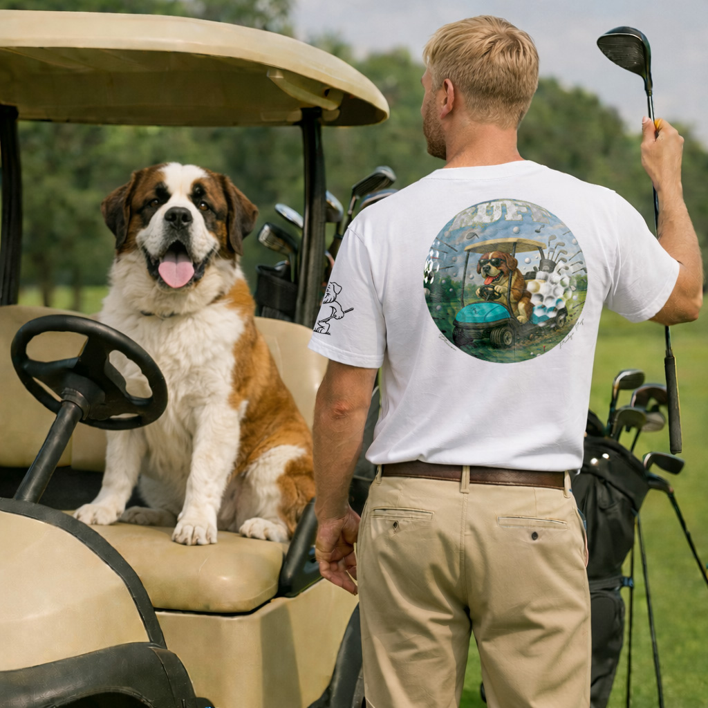 Ruff Life's "Driver" Saint Bernard Golf Tee