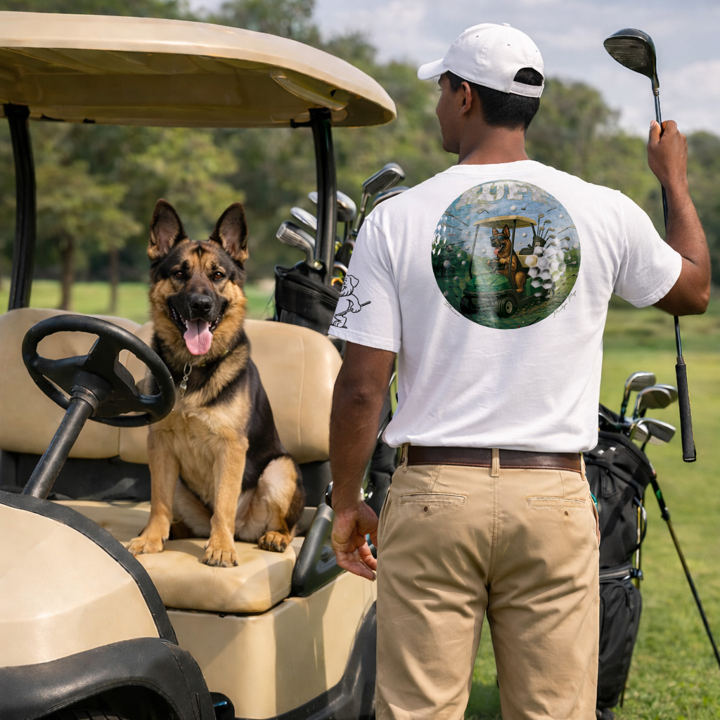 Ruff Life's "Driver" German Shepherd Golf Tee