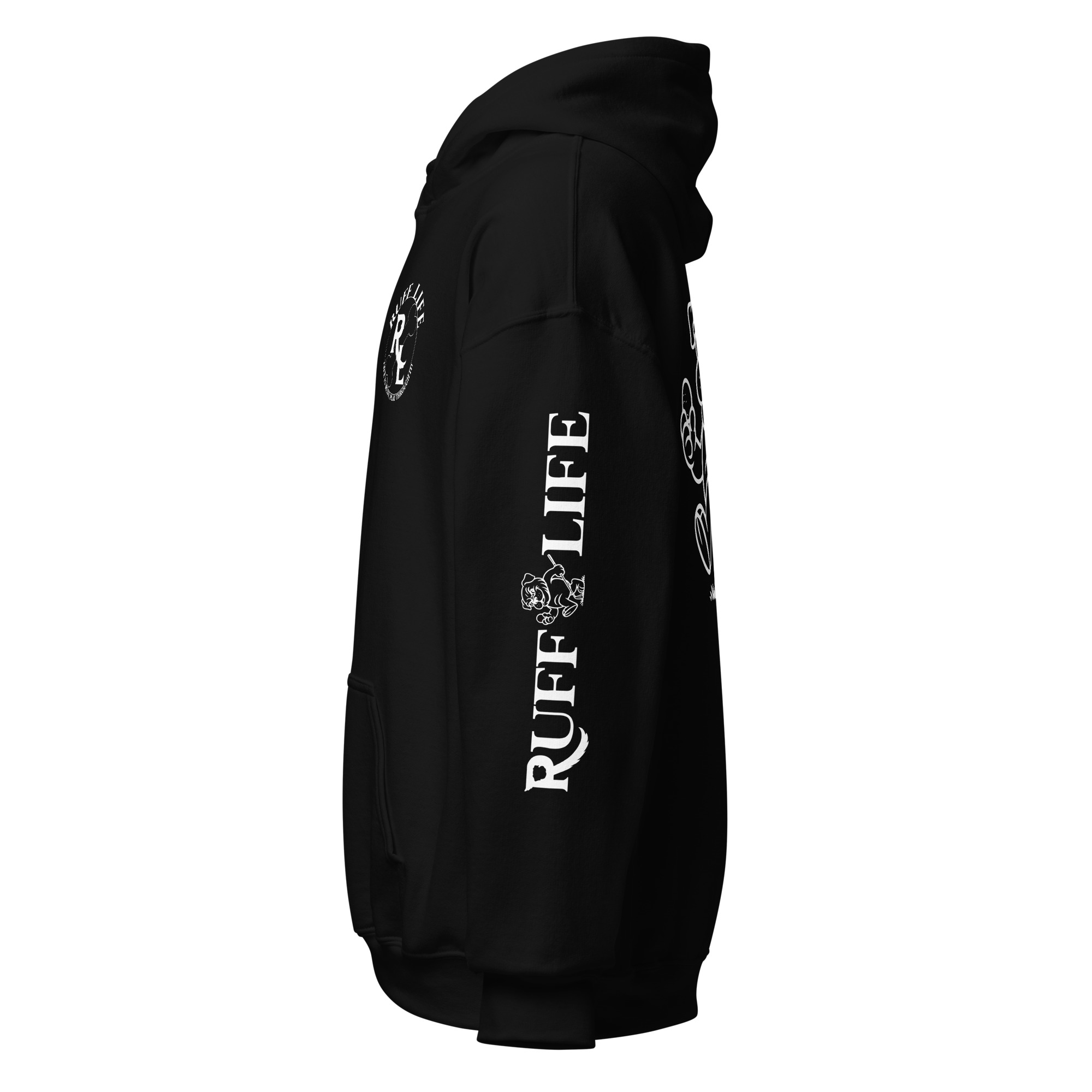 Ruff Life's Logo Load Hoodie (White Print)