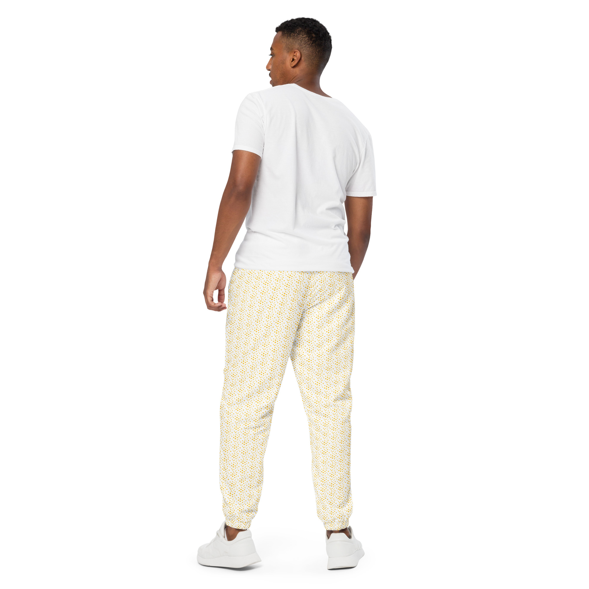 Ruff Life "Dimple" Gold on White Golf pants