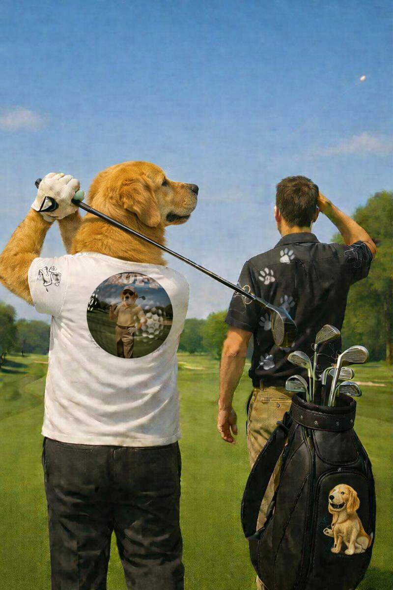 Ruff Life's "Dog Days" Golden Retriever Golf Tee