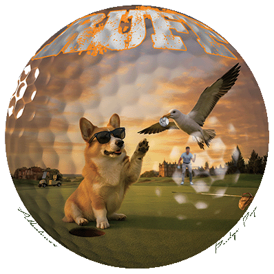 Ruff Life's "Albatross" Corgi Golf Tee