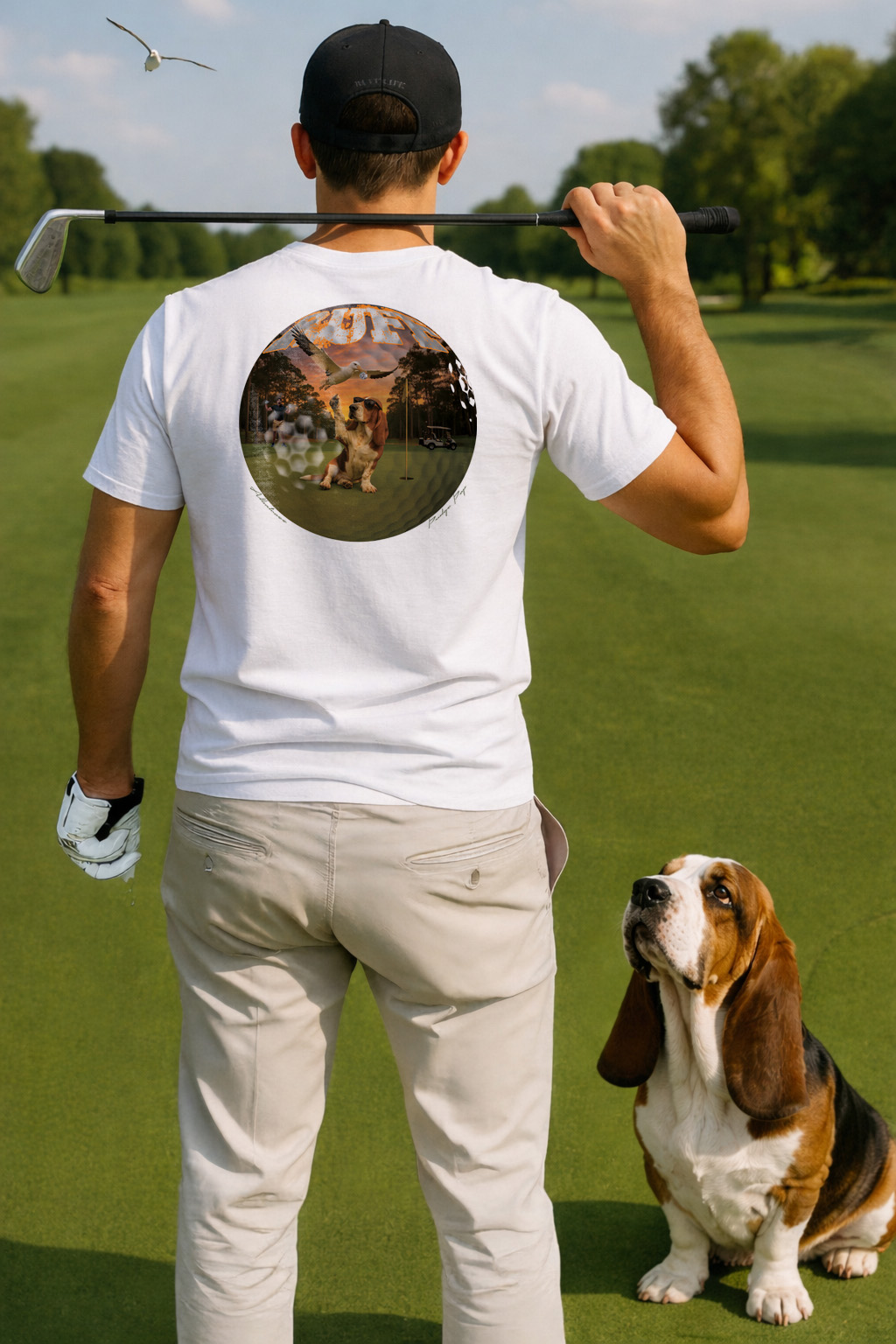Ruff Life's "Albatross" Bassett Hound Golf Tee