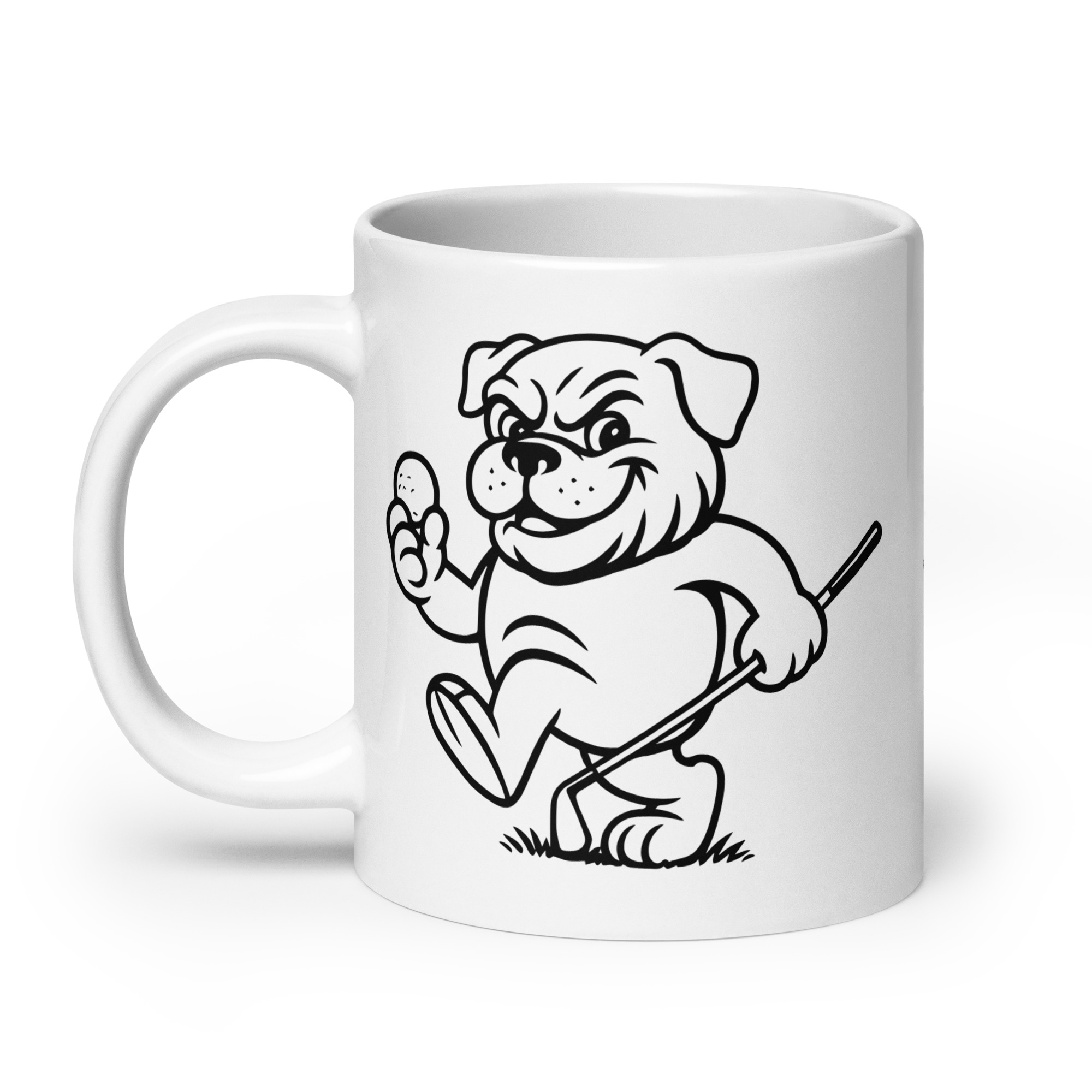  Ruff Life's Iconic Bulldog 20oz Coffee Mug